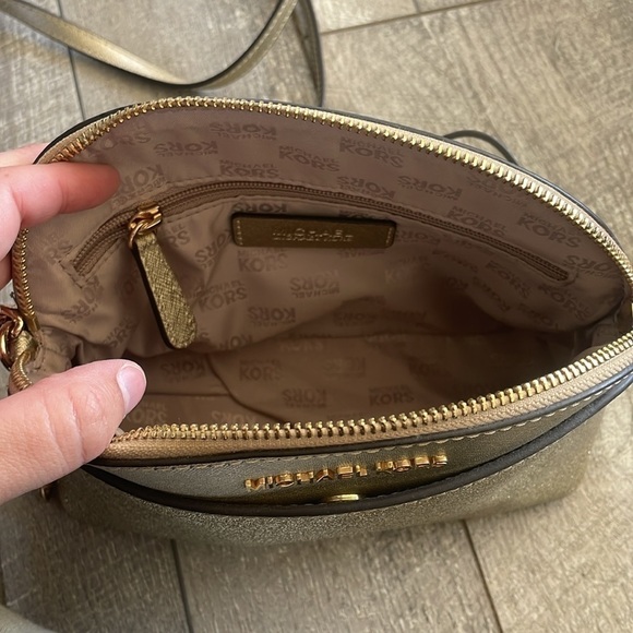 Michael Kors Gold Glitter Crossbody Bag - Picture 7 of 7
